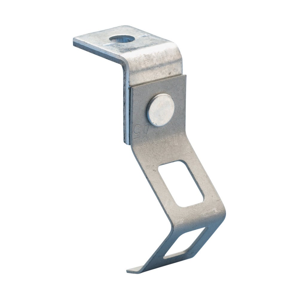 Push Install Rod Hanger with Angle Bracket, 3/8" Rod, 0.25" Hole