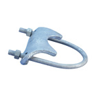 RA Right Angle Pipe and Conduit Clamp, 3" Rigid, 3" Pipe, 3/4" Max Flange