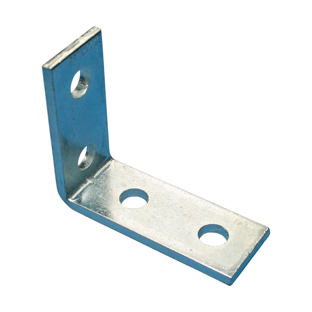 2-2 Hole Corner Angle Bracket, Steel, EG, 4.125" x 3.5"