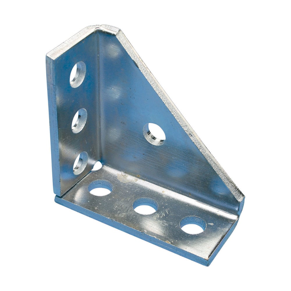 3-3-1 Hole Corner Gusset, 4 1/8" x 4 1/8"