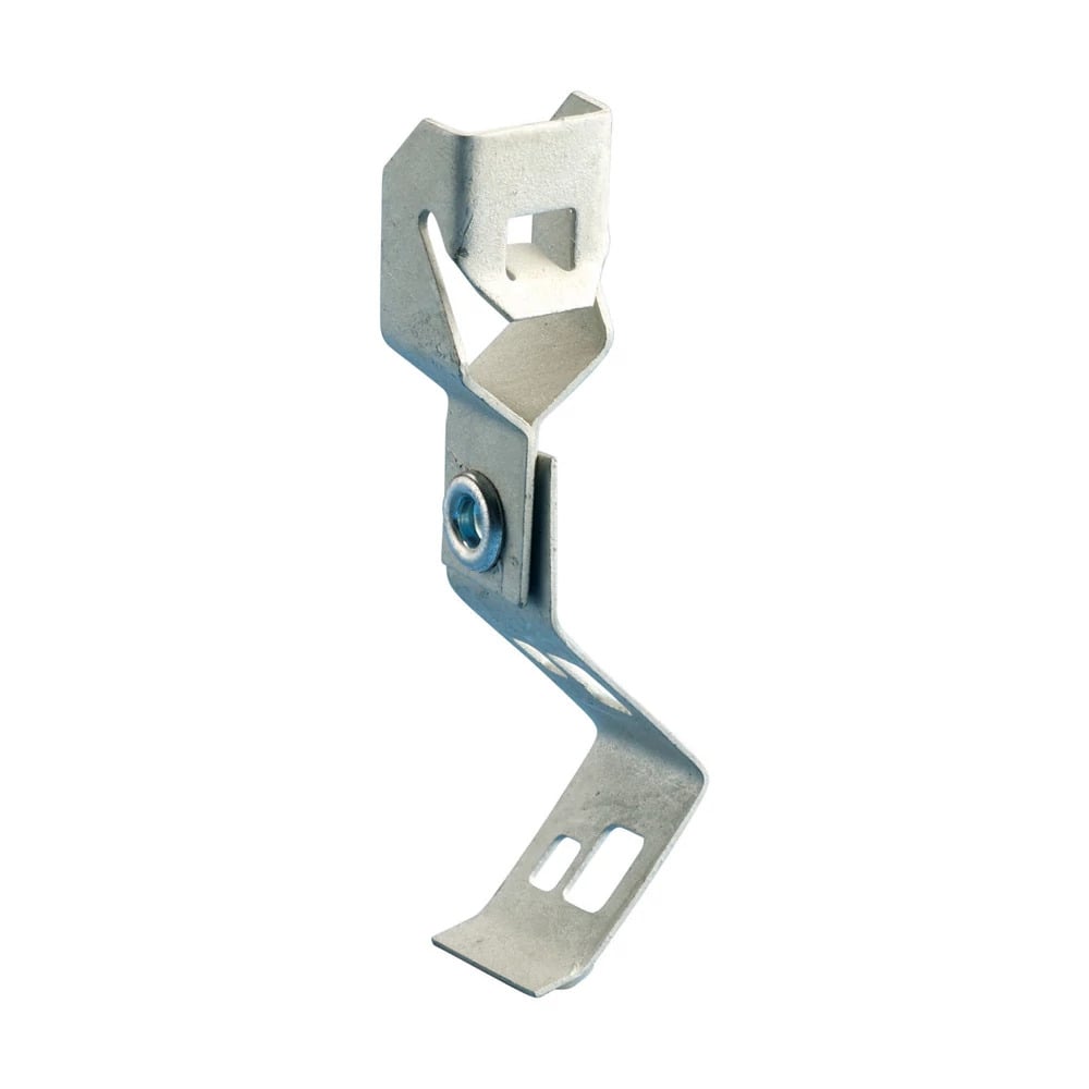 122-708 Rod/Wire to Z Purlin Clip, 1/4" Rod, #8 Wire, 1/16"1/4" Flange