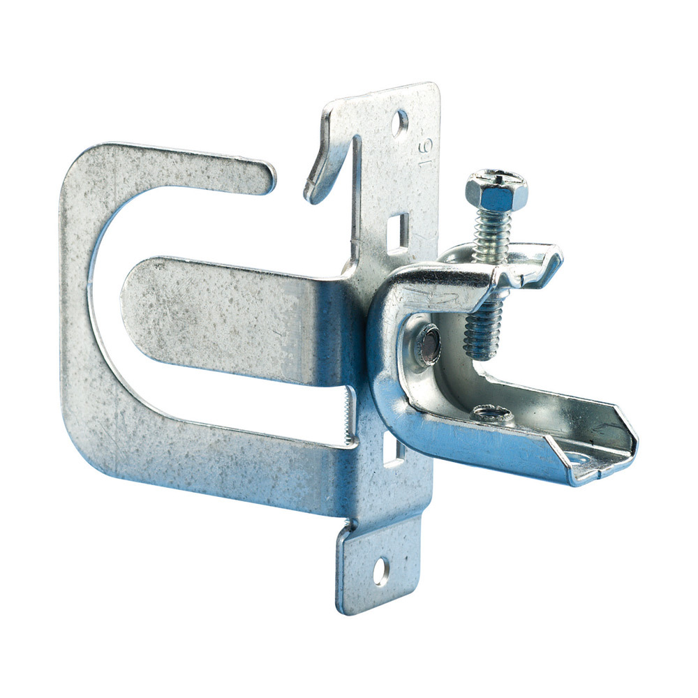 MC/AC Cable Support Bracket with Beam Clamp, 14-3 to 10-2 MC/AC, 8 Cable, 1/8"5/8" Flange