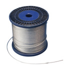 1000-Foot Spool of 3mm Steel Wire Rope, electrogalvanized