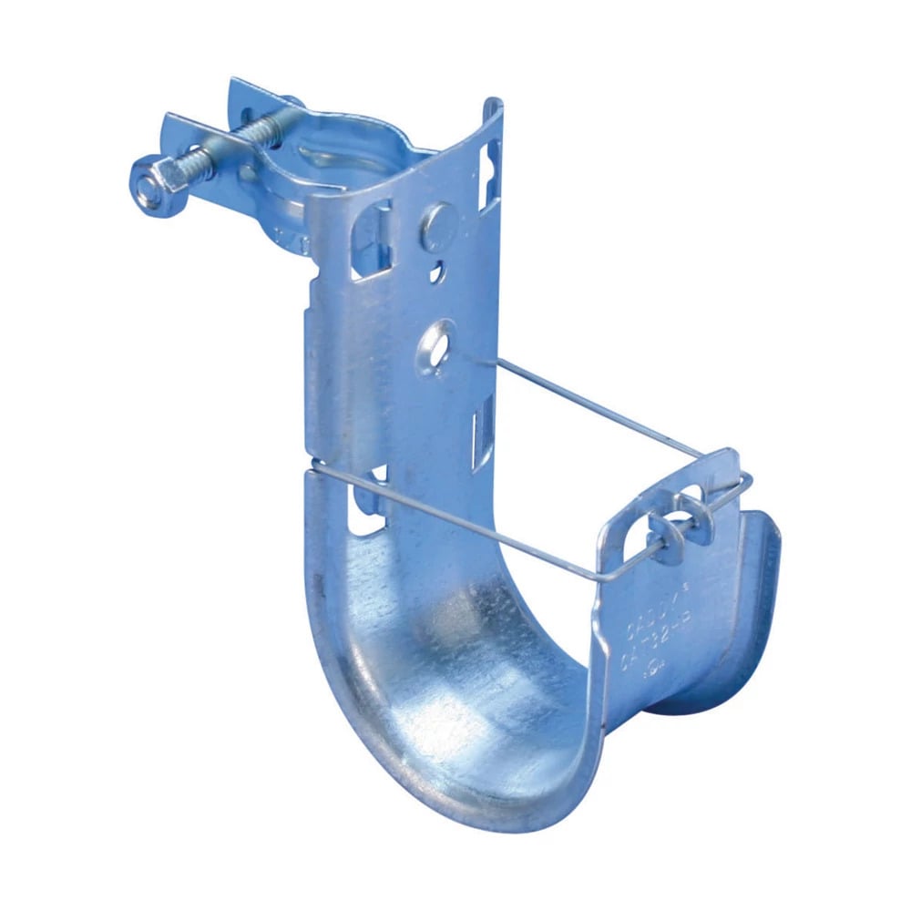 nVent CADDY Cat HP J-Hook with Pedestal Clamp, 2" dia, 3/4" Square, 7/8"-1 1/8" Round Pedestal