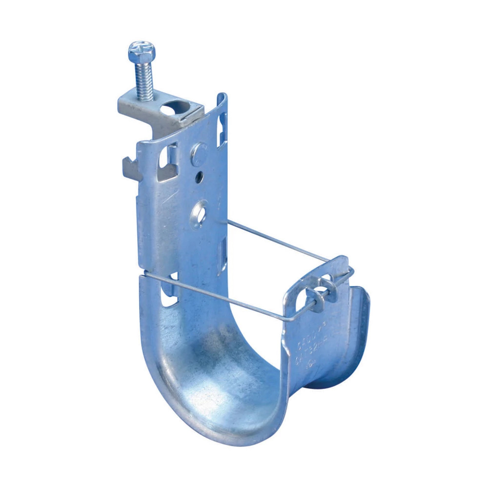 Cat HP J-hook with BC beam clamp, 2" dia, 1/2" max flange