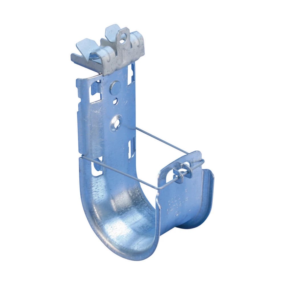 nVent CADDY Cat HP J-Hook with Hammer-On Flange Clip, Swivel, 4" dia, 1/2"3/4" Flange
