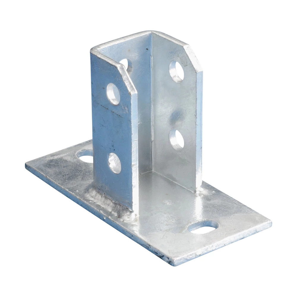 Rectangular Post Base Plate, 3.94" x 6.3" x 3.15"