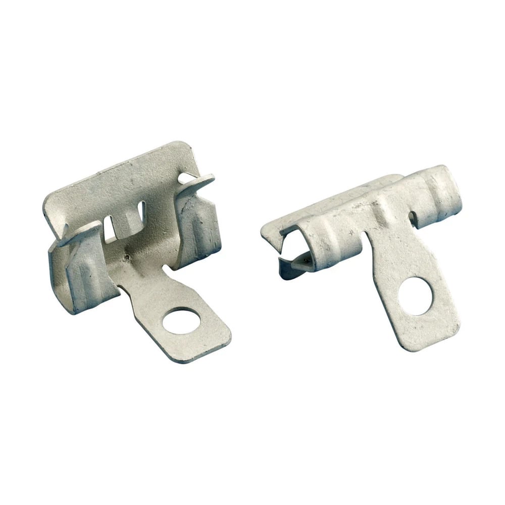Hammer-On Flange Clip, Side Mount, Spring Steel,5/16"1/2" Flange