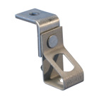 Thread Install Rod Hanger with Angle Bracket, 0.25" Hole 1, Plain, 0.375" Hole 2, Threaded