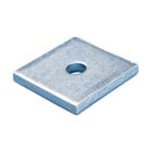 Square Channel Washer, Steel, EG, 5/16" Rod, 0.375" Hole