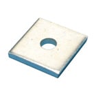 Square Channel Washer, Steel, EG, 3/8" Rod, 0.438" Hole