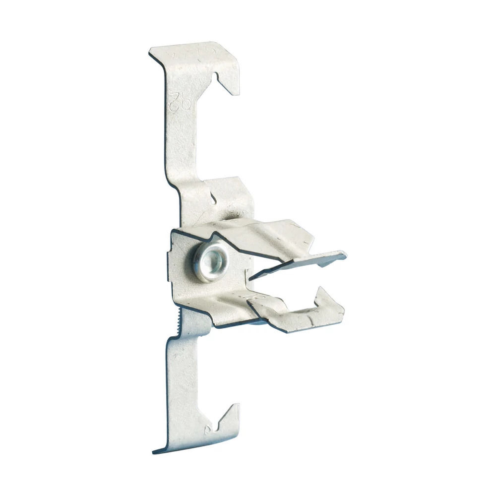 Push In Conduit to Rod/Wire Clip, 1" EMT, 3/4" Rigid, 1/4" Rod, #12 Wire, 1/8"3/8" Flange