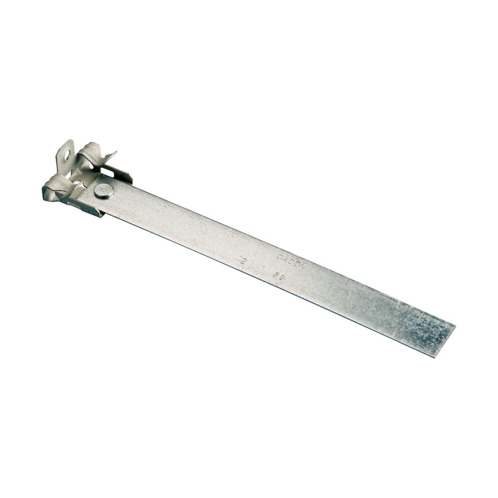 Hammer-On Flange Clip, Bottom Mount with Retainer, 1/8"1/4" Flange, 8.5" Strap