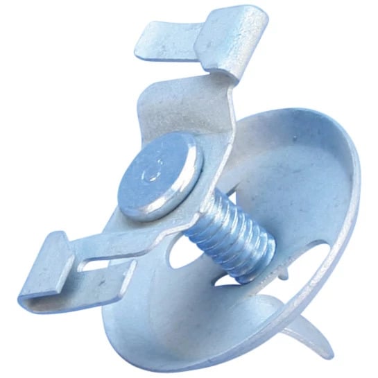 4G9 Twist Clip with Wing Nut, Narrow Grid, 9/16" T-Grid, 1/4" Screw, 5/8" Screw
