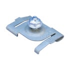 4G8 Twist Clip for Track Lighting, CADDY ARMOUR, 15/16" T-Grid, #8 Screw, 7/16" Screw, Pal Nut