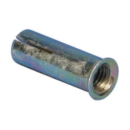 Flanged Drop-in Anchor, 1/4" Hole