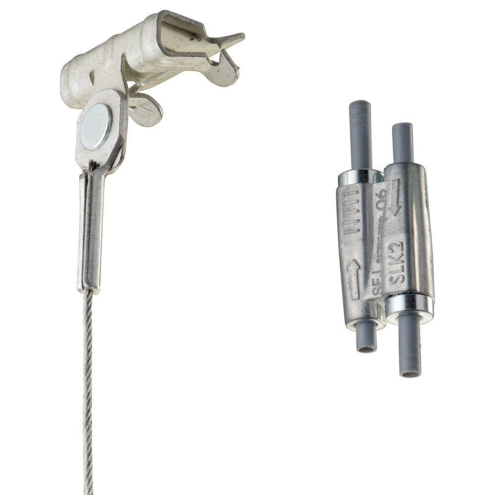 nVent CADDY Speed Link SLK with Hammer-On Flange Clip, 2 mm Wire, 9.9' Length, 1/8"1/4" Flange