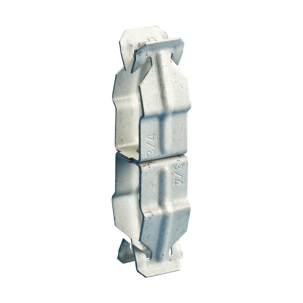 Push In Conduit to Conduit Clamp, 3/4" EMT1, 1" EMT2, 1/2" Rigid1, 3/4" Rigid2, 0.866"1.18" OD1, 1.18"1.378" OD2