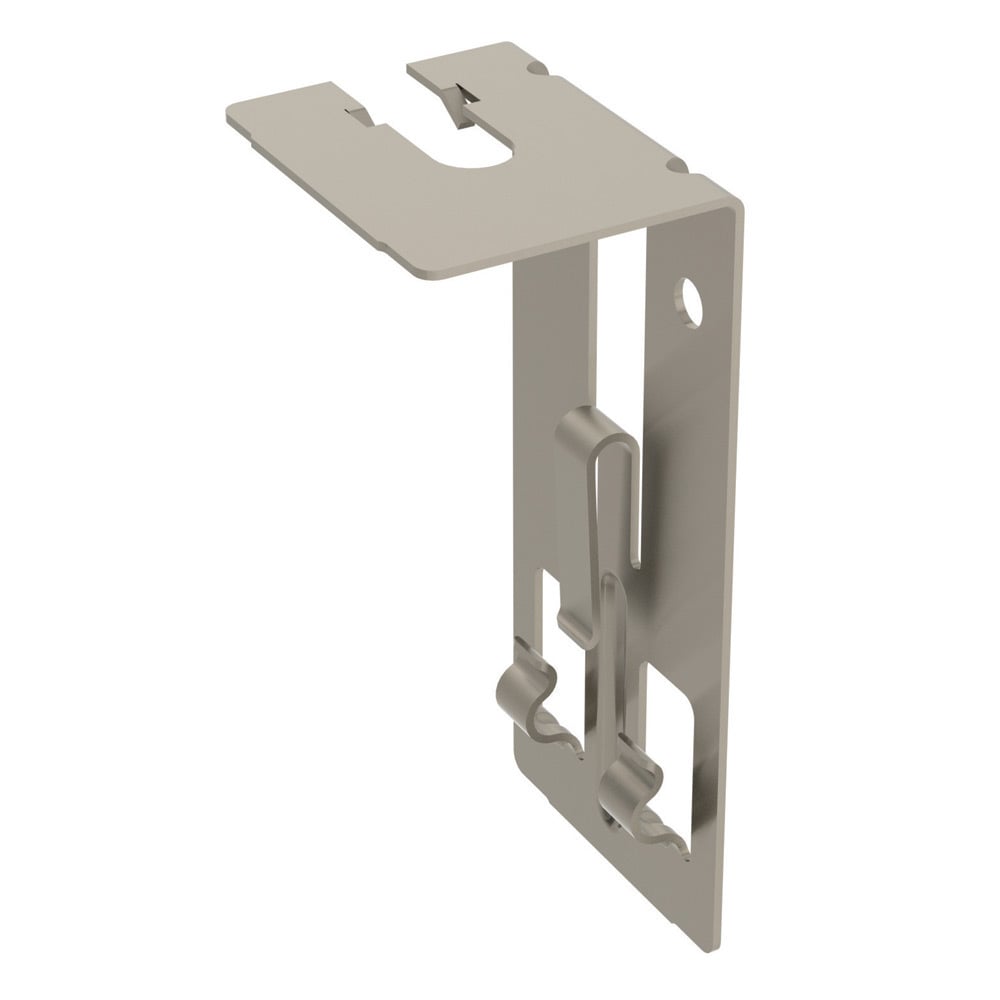 Wire Basket Support Clip, Retrofit, 0.4" Hole