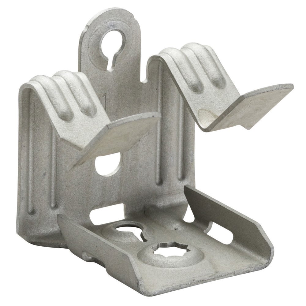 Hammer-On Flange Clip, Bottom Mount, Spring Steel, 13/16"?1 1/8" Flange