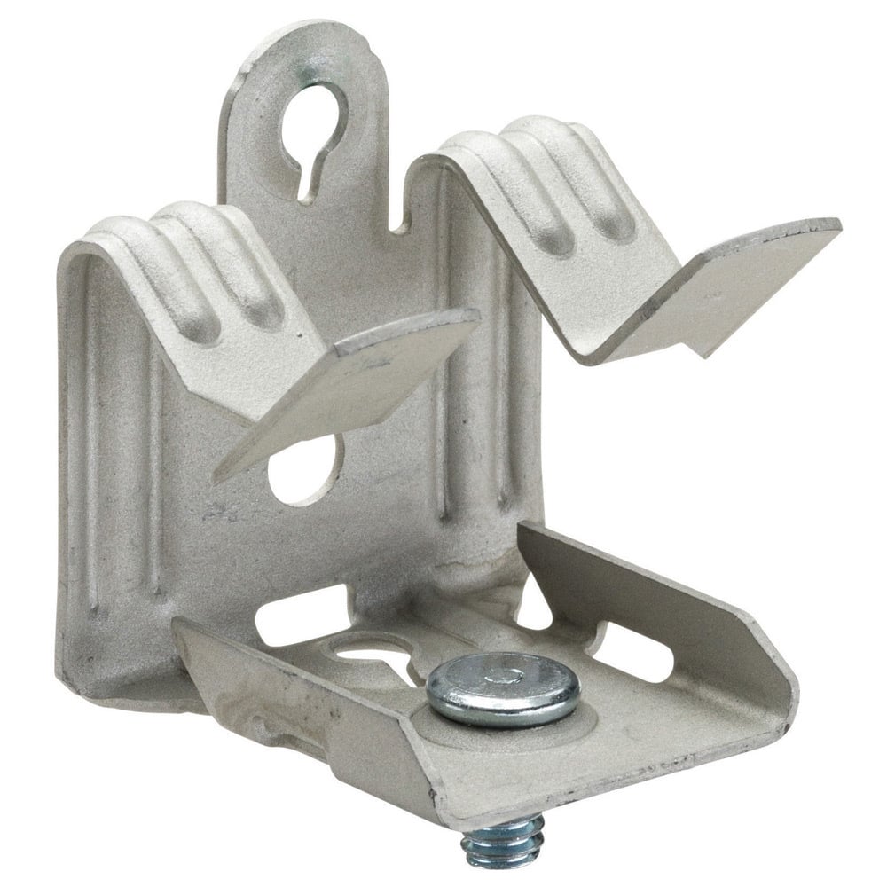 Hammer-On Flange Clip, Bottom Mount with Stud, Spring Steel, 13/16"1 1/8" Flange