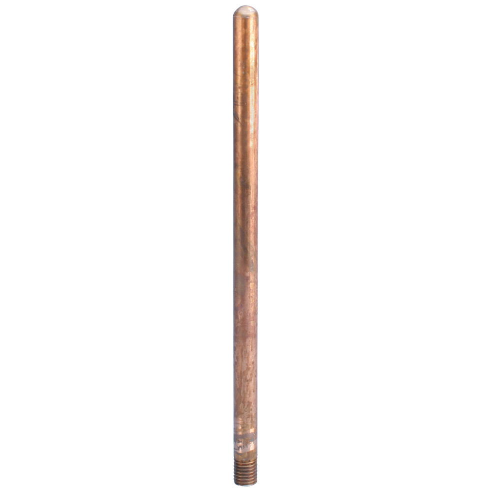 Air Terminal, Imperial Thread, Copper, Bare, 5/8" dia, Blunt, 24"
