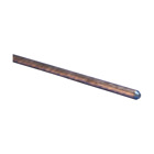 Copper-Bonded Ground Rod, Pointed, 3/4" dia, 12', 10 mil Plating, 14.9 lb
