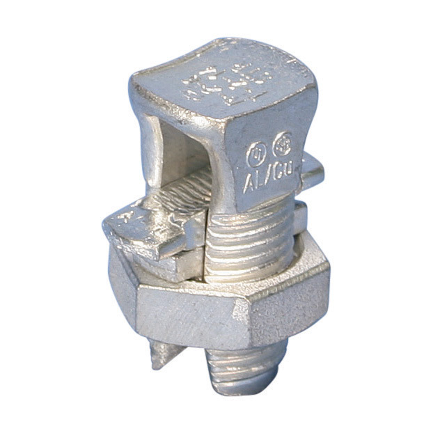 Split Bolt Connector, Tinned, #8 Solid-#2 Stranded, 10 mm Stranded-25 mm Stranded