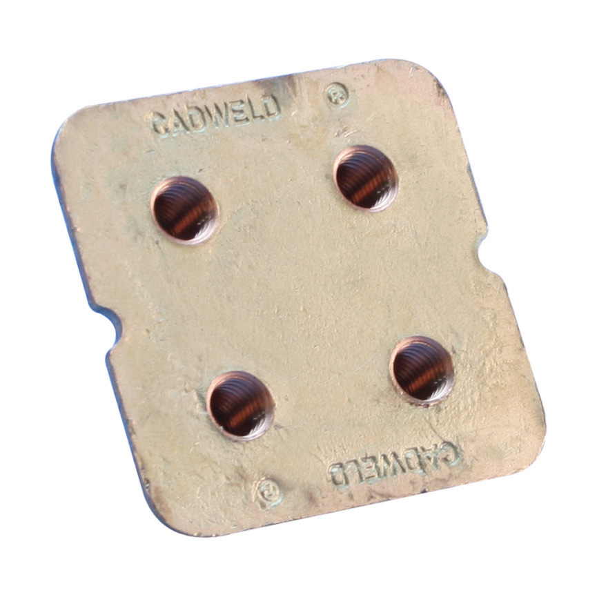 B161/B164 Earthpoint, Four Stud, Brass, 0.53" dia, 3/8 UNC Thread