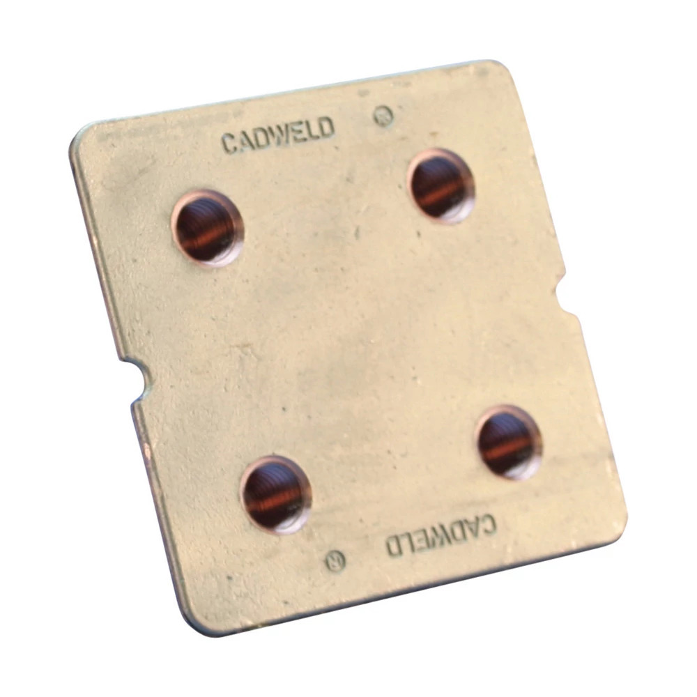 B161/B164 Earthpoint, Four Stud, Brass, 0.825" dia, 1/2 UNC Thread