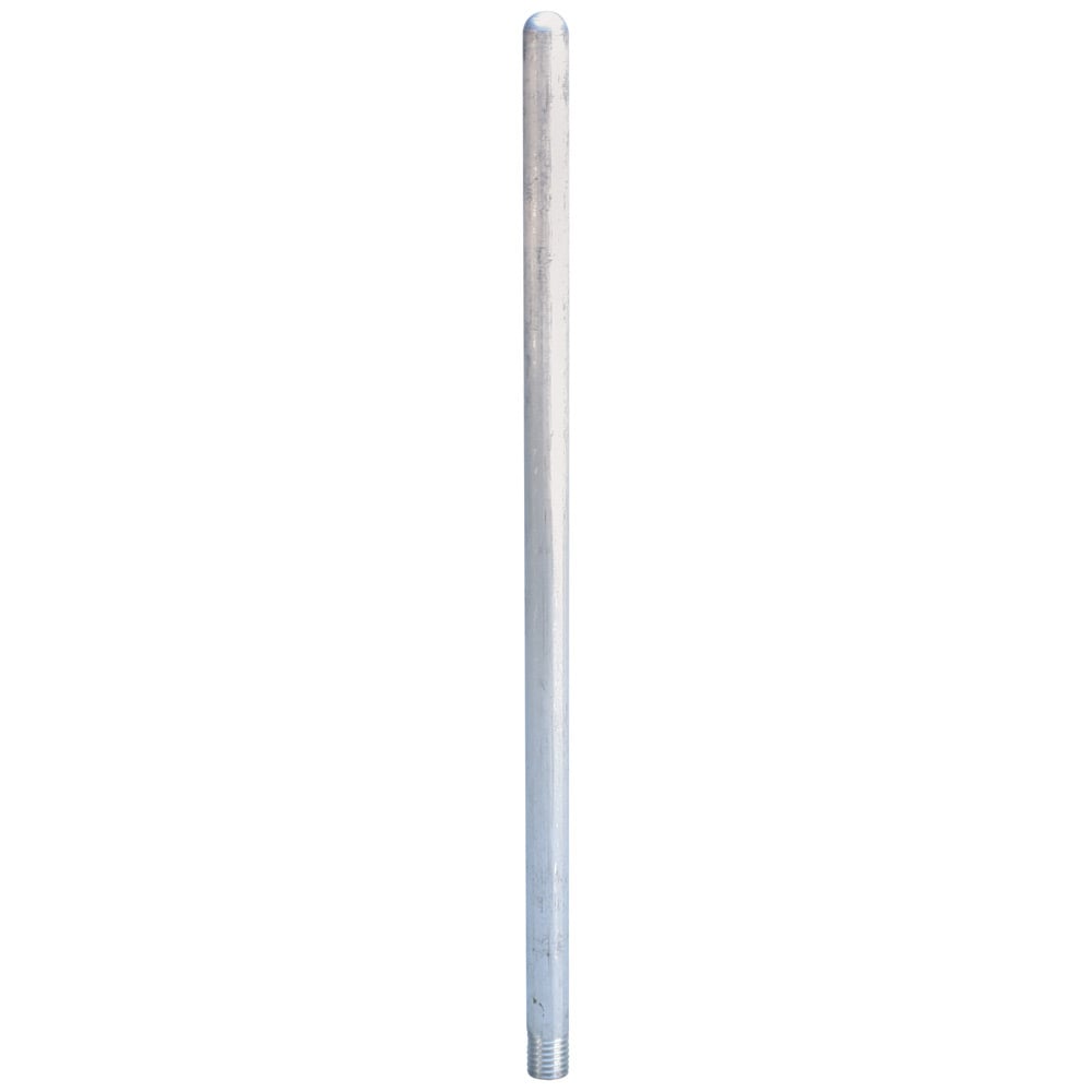 Air Terminal, Imperial Thread, Aluminum, 5/8" dia, Blunt, 12"