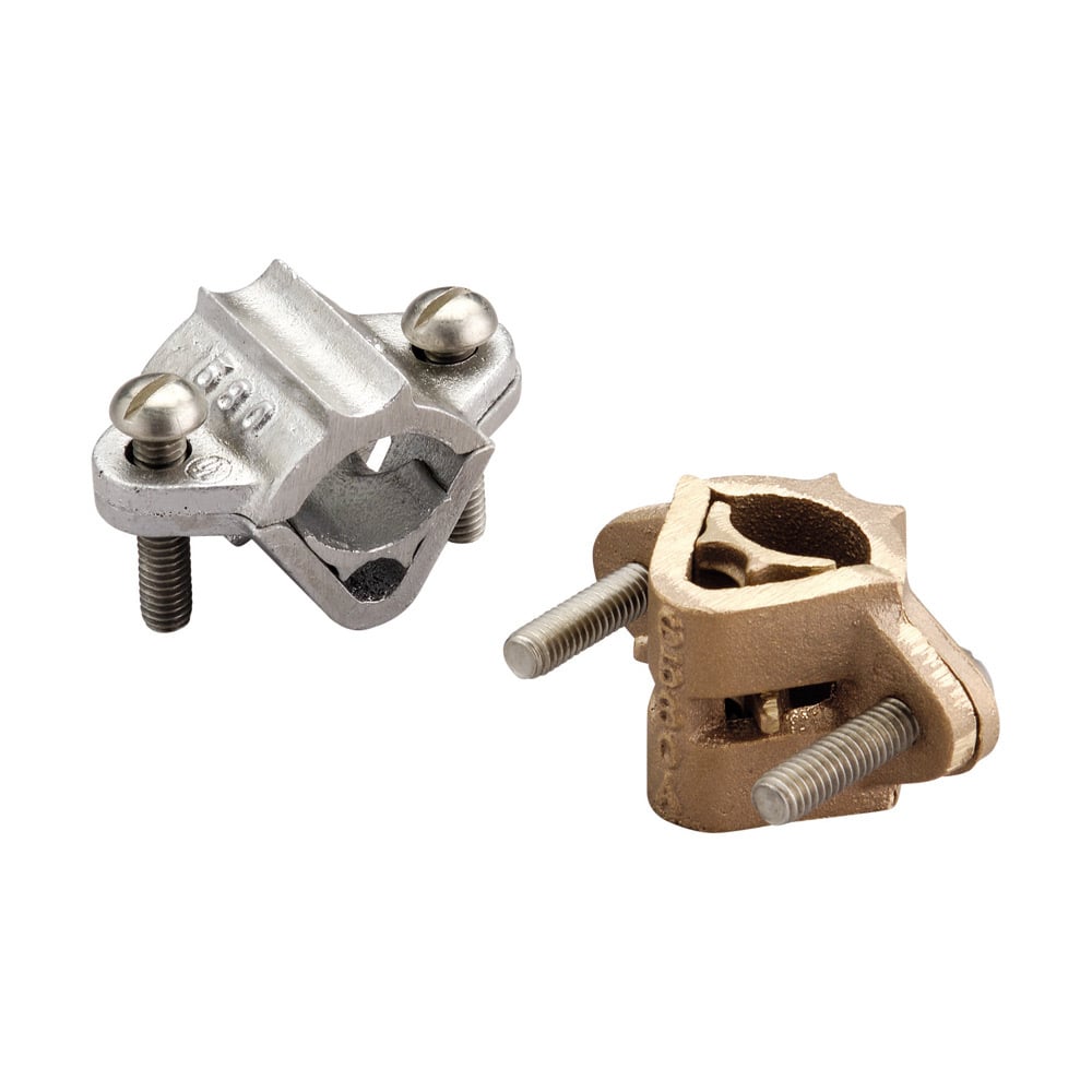 Cast Pipe Clamp, Brass, Tinned