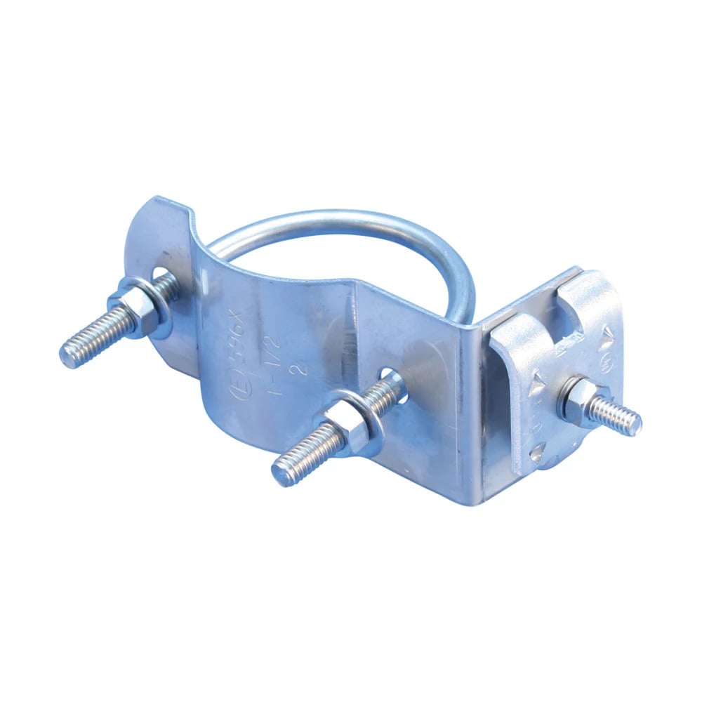 Stamped U-Bolt Pipe Clamp, 90, Copper, S304, 2.63"3.63" OD