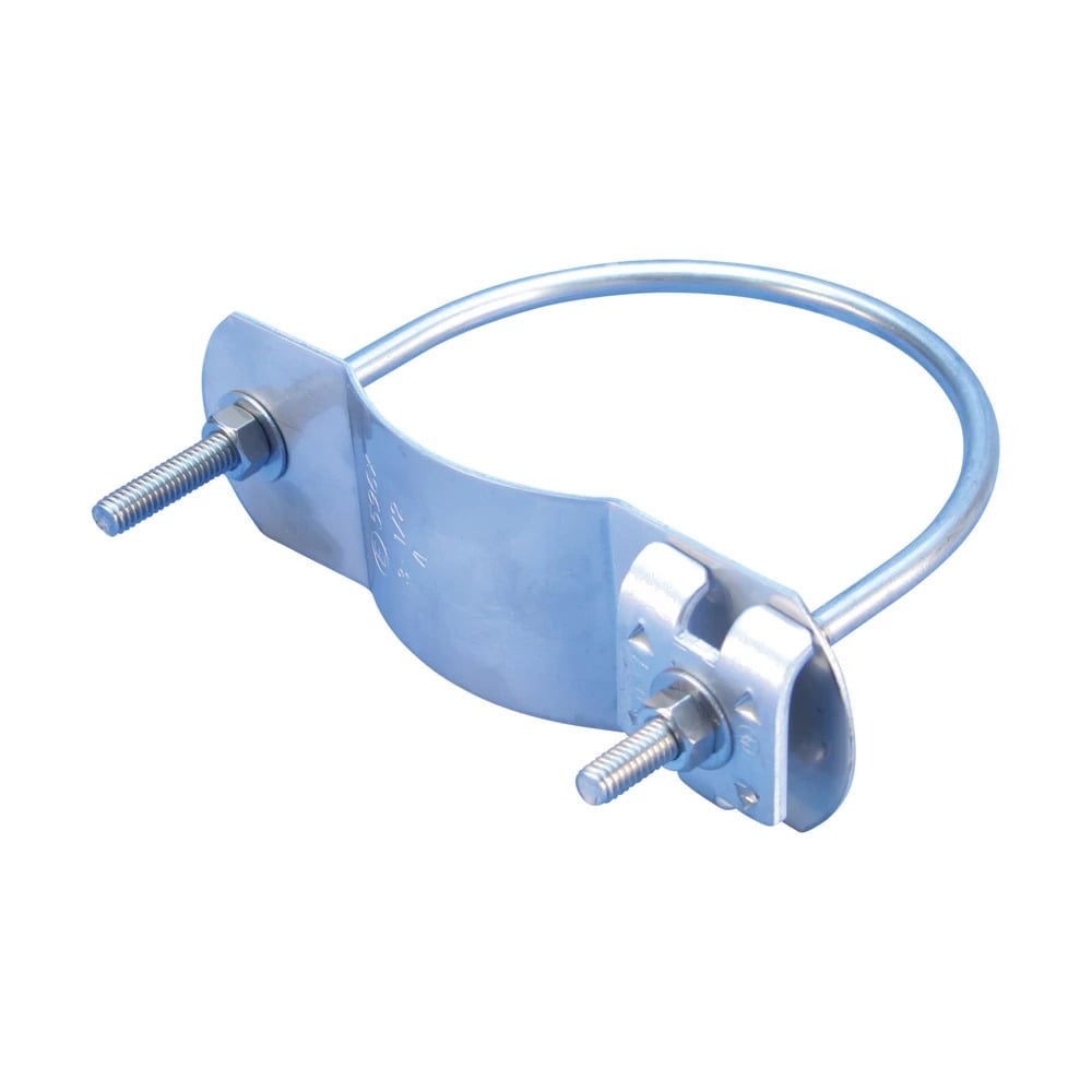 Stamped U-Bolt Pipe Clamp, Copper, S304, 0.438"6.858" OD