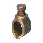 Ground Rod Clamp, Rod to Conductor, Bronze, Silicon Bronze, 1/2" dia, #10 Solid-#2 Stranded, 6 mm Solid-25 mm Stranded, 1/2" Wrench