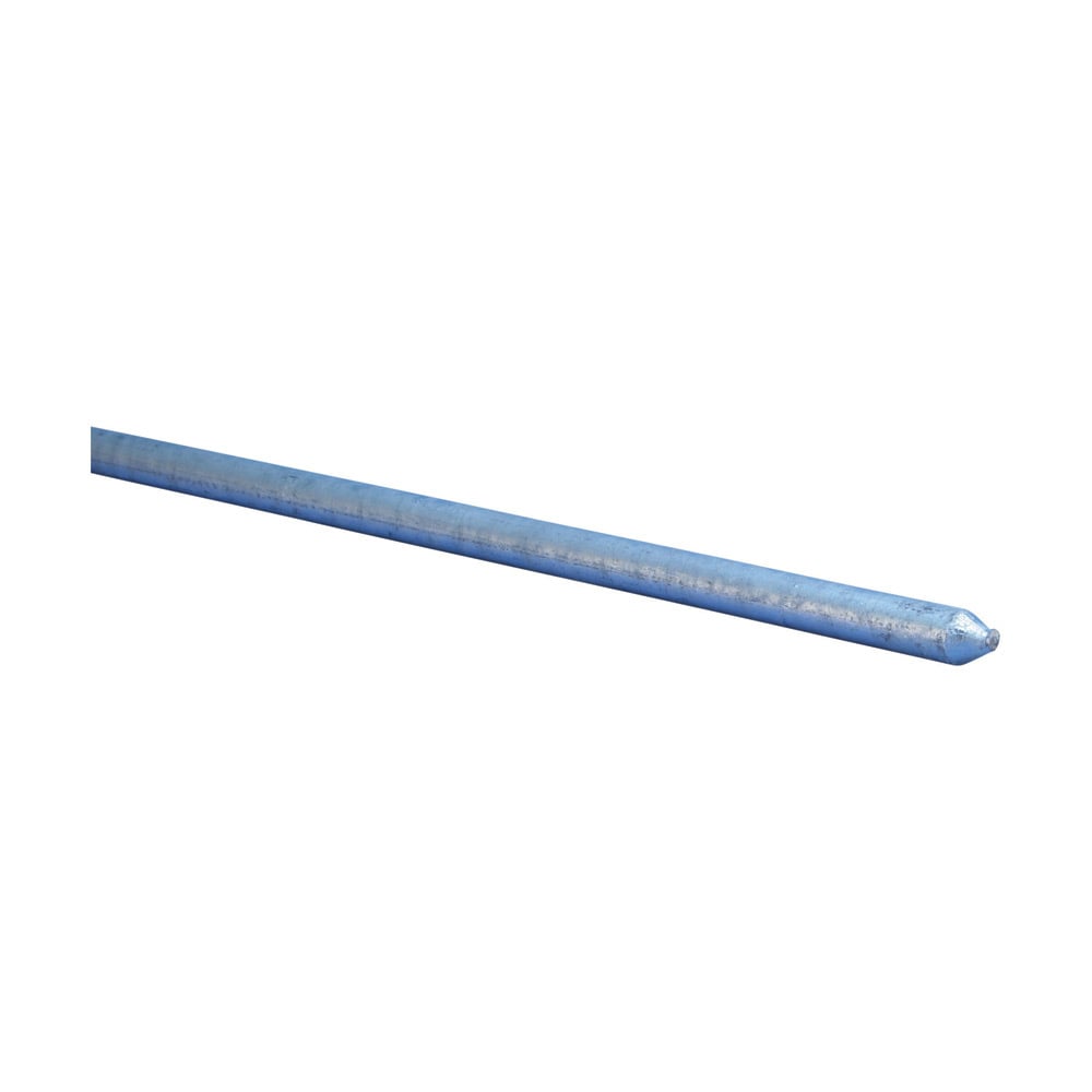 Galvanized Ground Rod, Pointed, 3/4" dia, 8', 11.2 lb