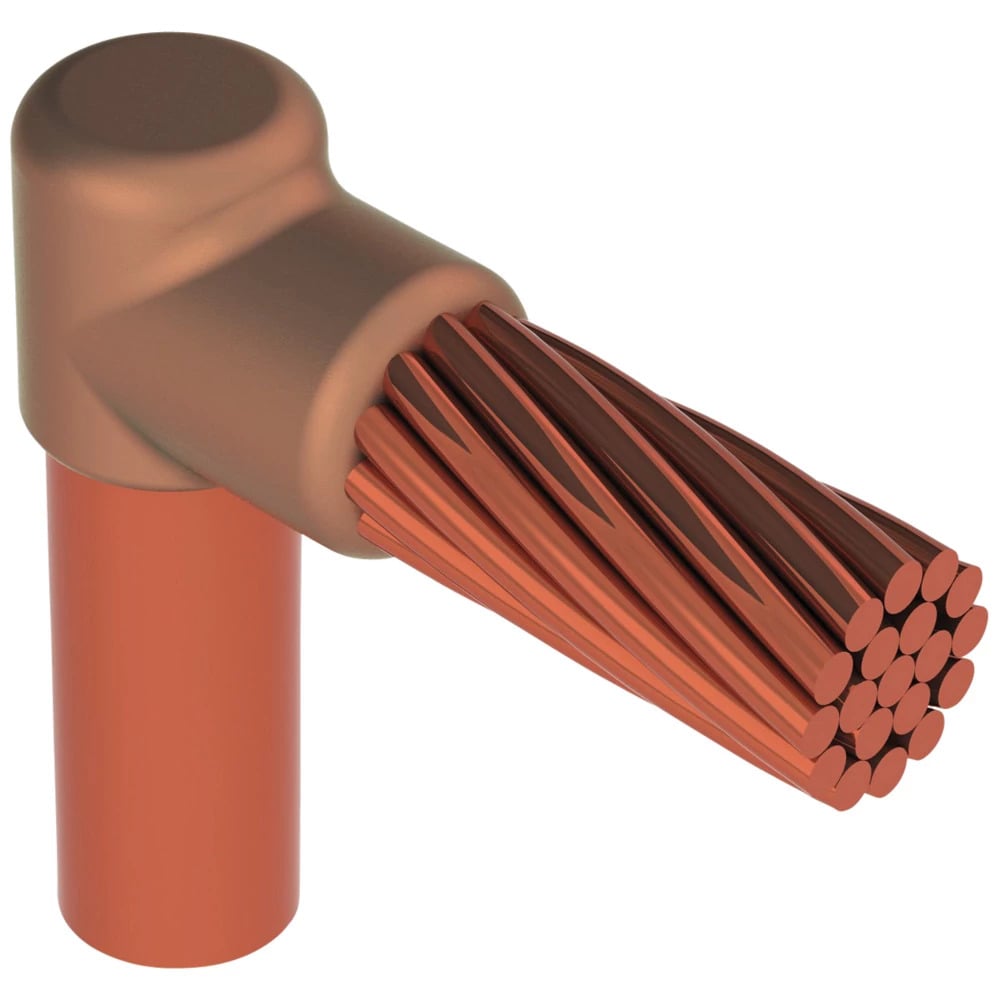 Cable to Ground Rod or Other Rounds, GR, Copper-bonded, 0.75" dia, 2/0 Concentric