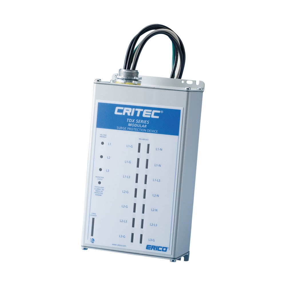 Modular TDX Panel Protector, 200 kA with Surge Counter, 480 V Un, 3Ph? 3W+G Distribution System