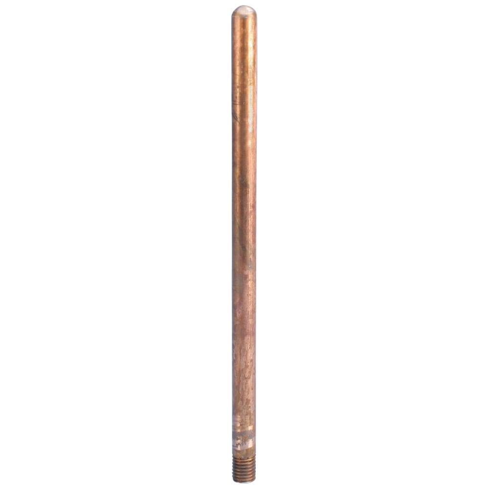 Air Terminal, Imperial Thread, Copper, Bare, 5/8" dia, Blunt, 10"