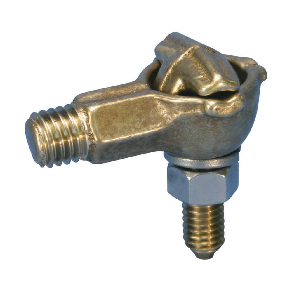 Transformer Tank Grounding Connector with Rotating Eye Bolt, #10 Solid-2/0 Stranded