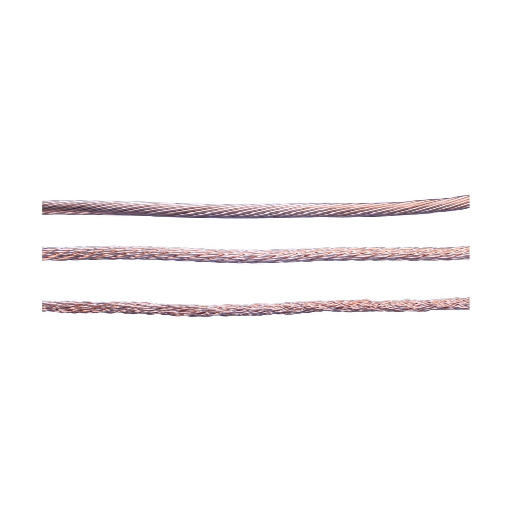 Non-Insulated Stranded Conductor, Copper, Smooth Weave, 250', 59.45 kcmil