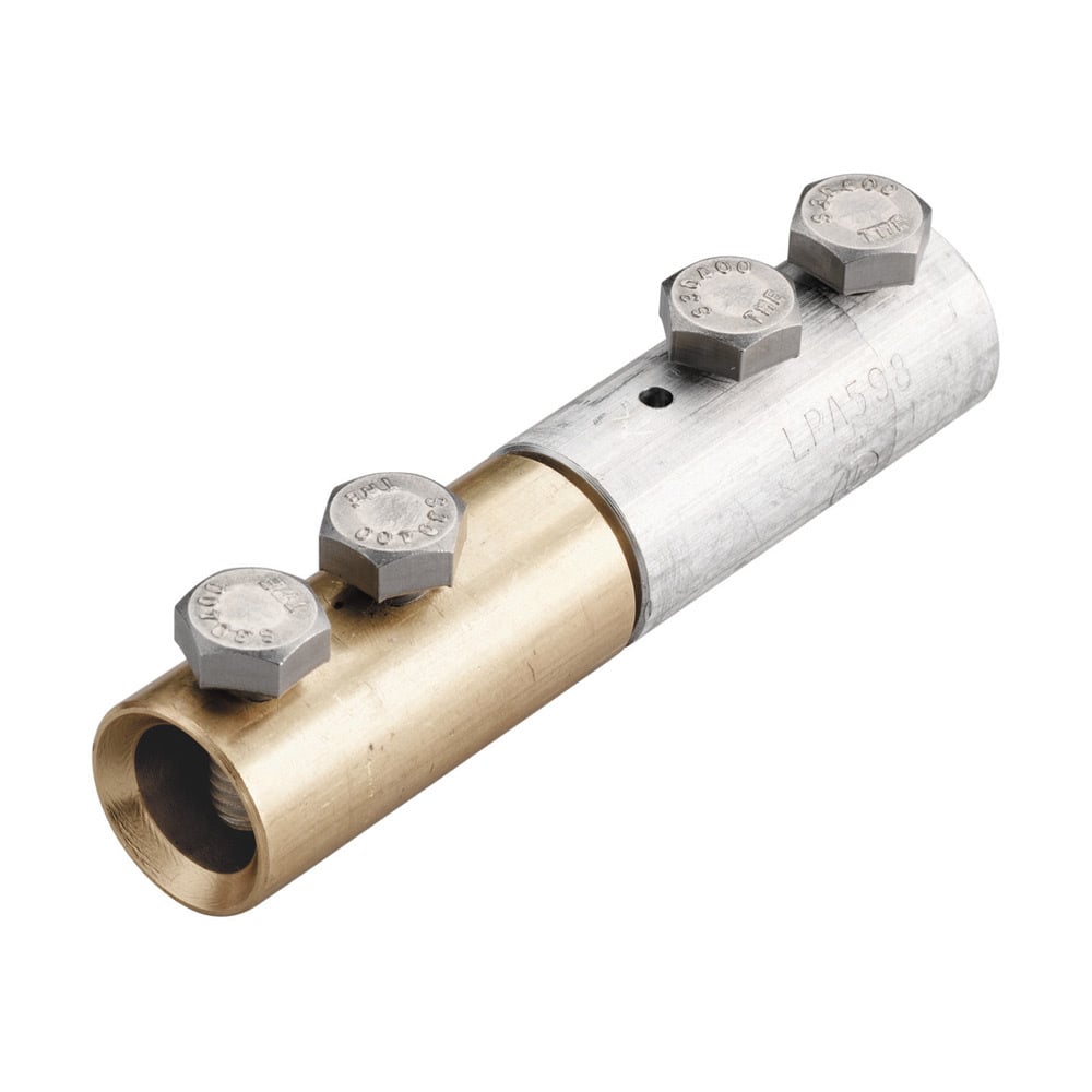 Bi-Metallic Cable Connector, Aluminum, Brass, SS 304, 1" dia