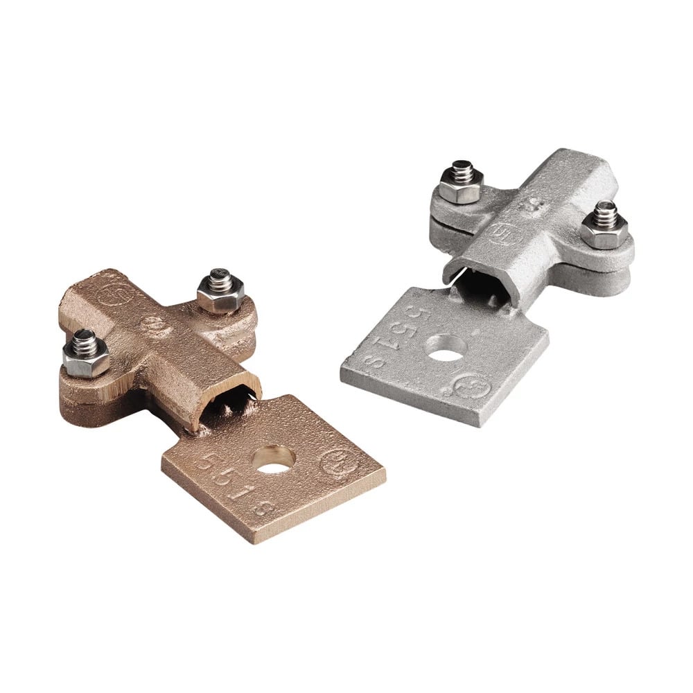 Cast Bonding Lug, Brass, Bare, 5/16" Hole