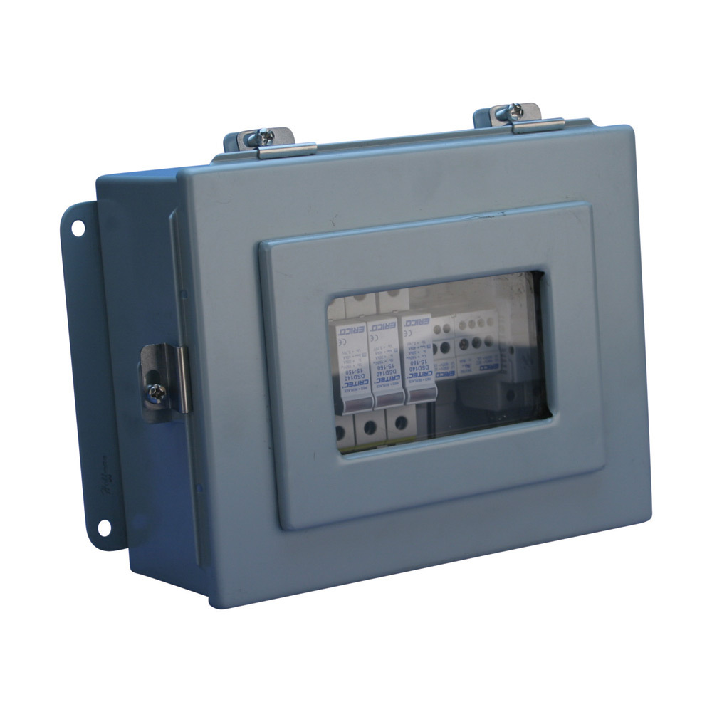 Rail Primary Power Surge Protector, 120 VAC Un, #16#4 Connection, Stranded