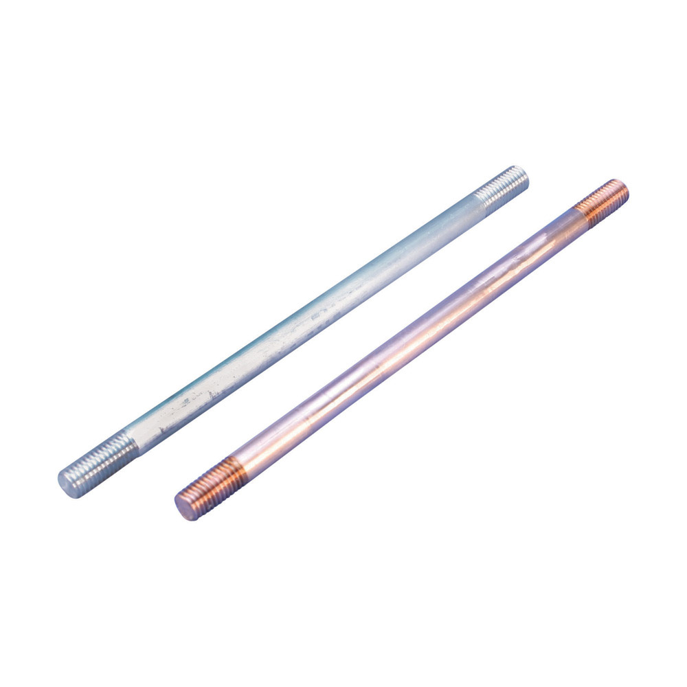 LPC273CTO Imperial Thread Extension Rod, 5/8 in UNC Thread, 5/8 in Dia, Copper