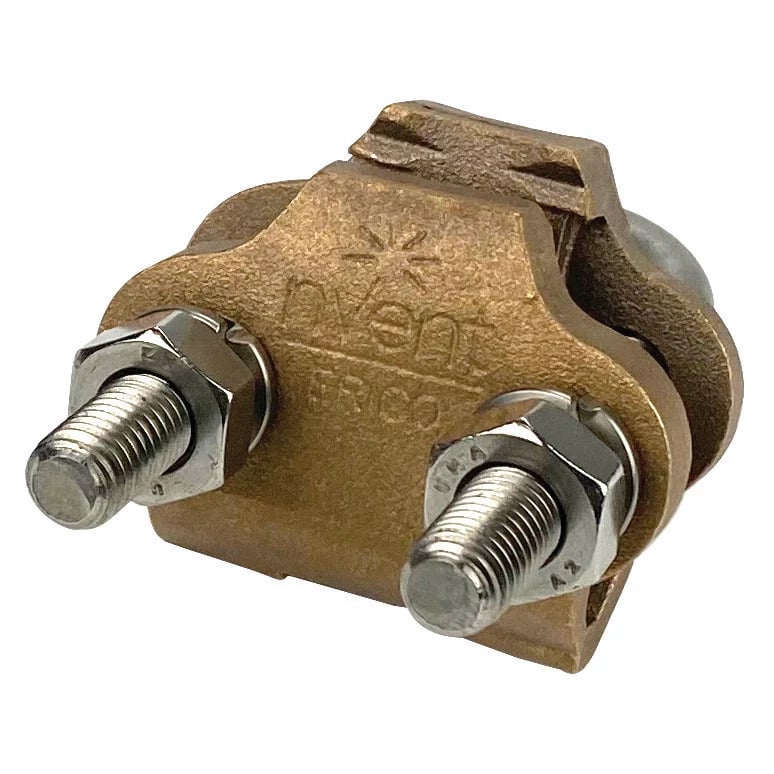 Ground Rod Clamp, U-Bolt, Bare, One Conductor, #4 Solid-300 kcmil Stranded, 70 mm Stranded-185 mm Stranded