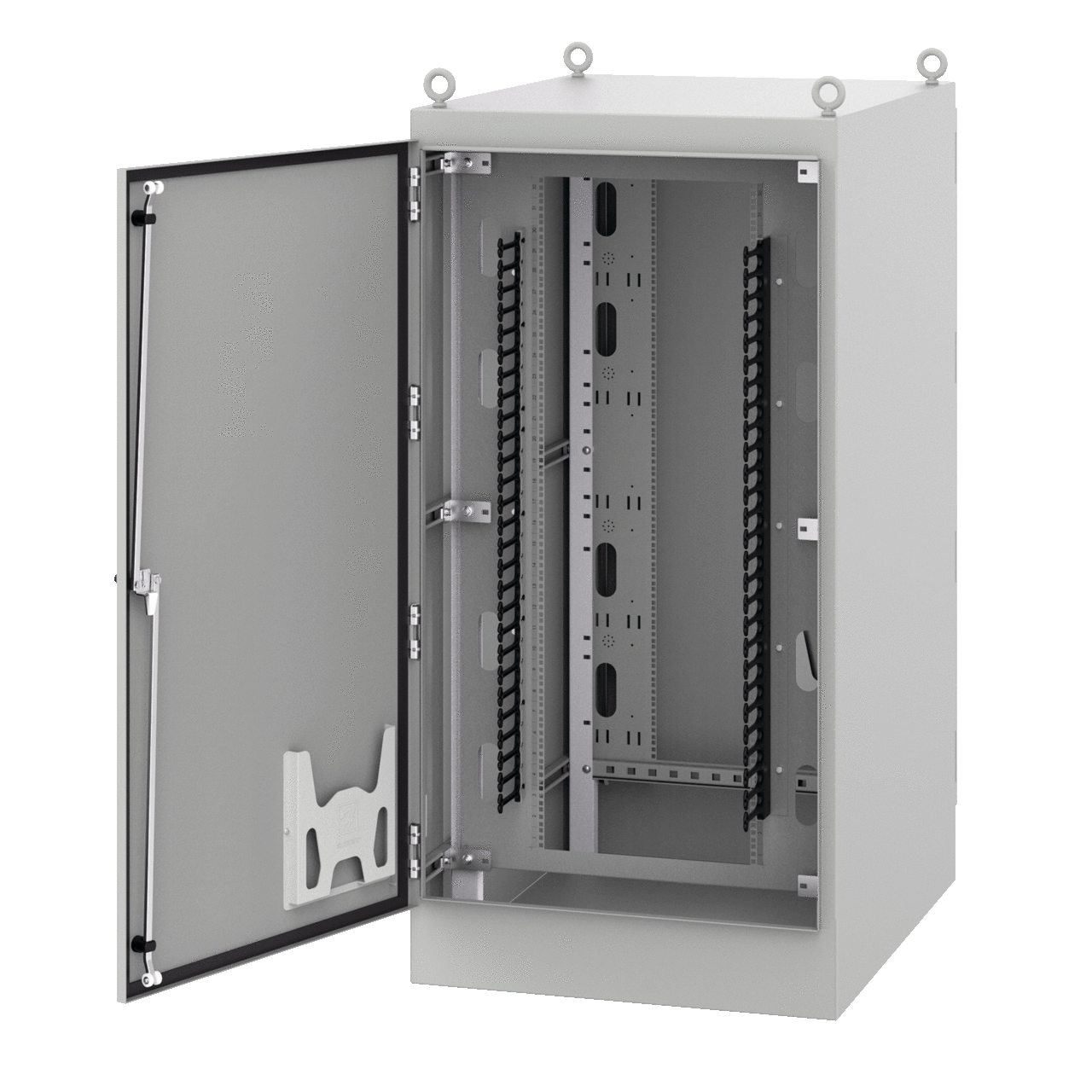 Seismic Free-Stand DA Cabinet Type 12, 90x36x46, Lt Gray, Steel