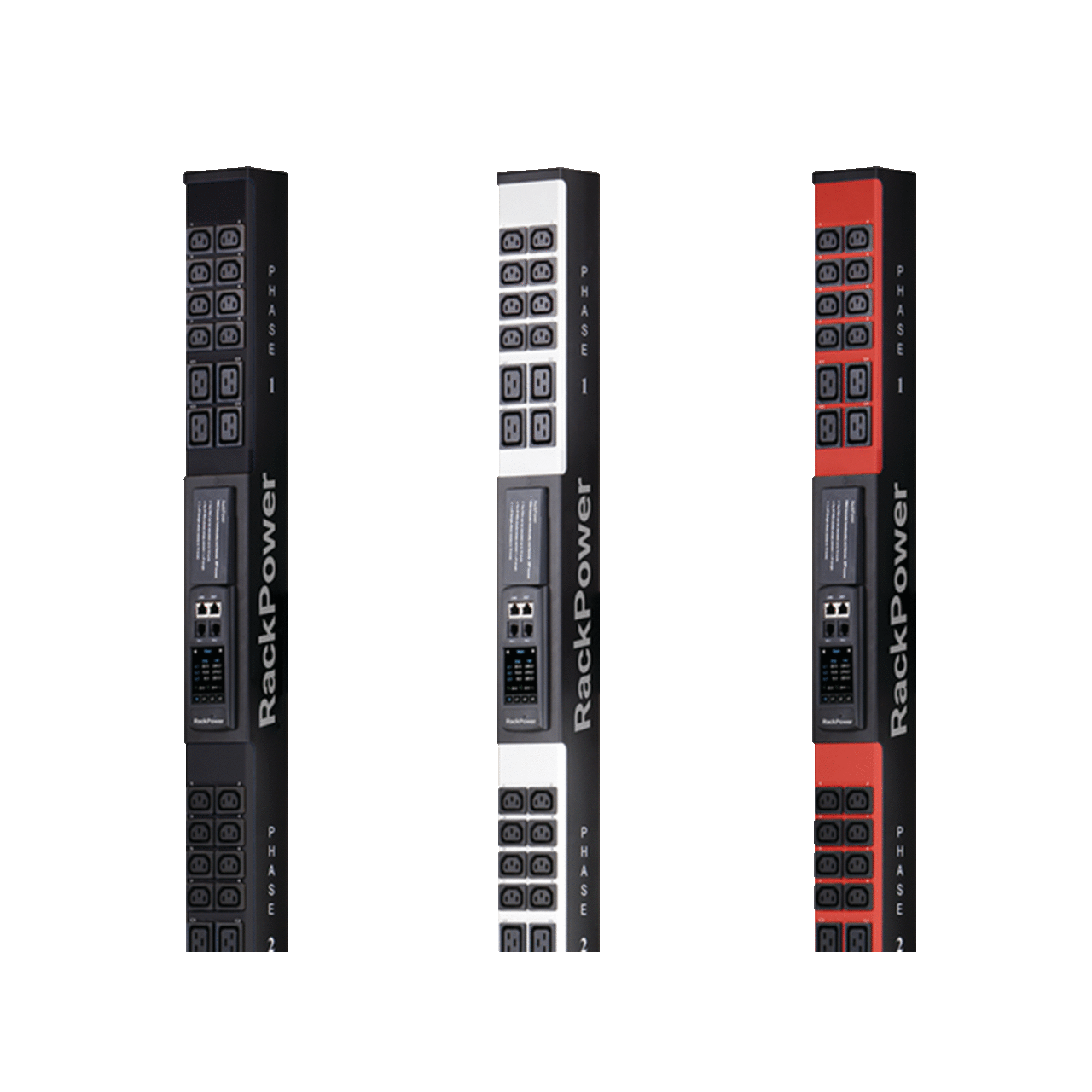 RackPower PDU RP100 Horiz 1U 110V/20A, 10x NEMA 5-20R L5-20P plug, Black, Steel