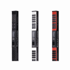 RackPower PDU RP100 Horiz 1U 110V/20A, 10x NEMA 5-20R L5-20P plug, Black, Steel