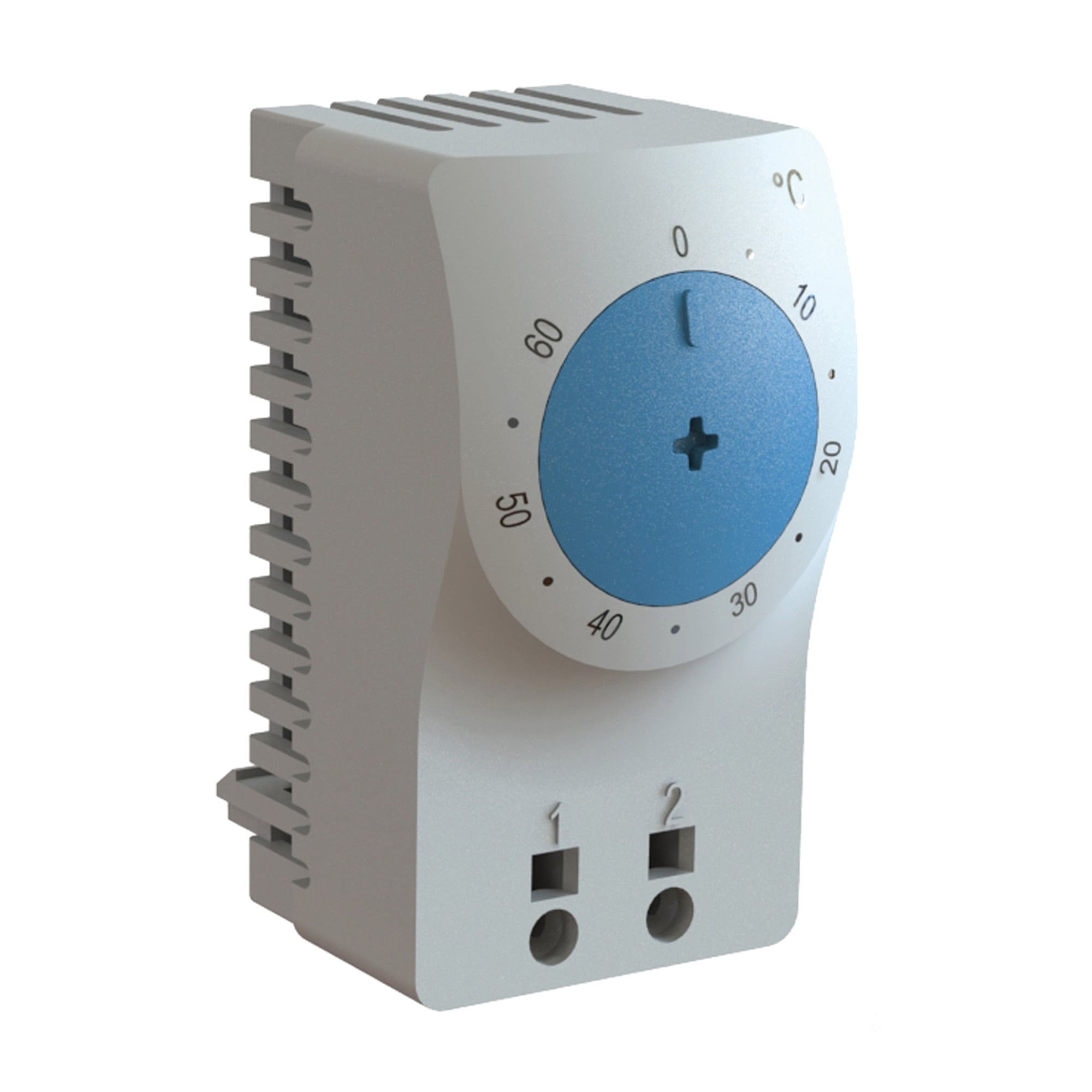 Temperature Control Switch, 2.36x1.30x1.62, Lt Gray, Plastic, Open F